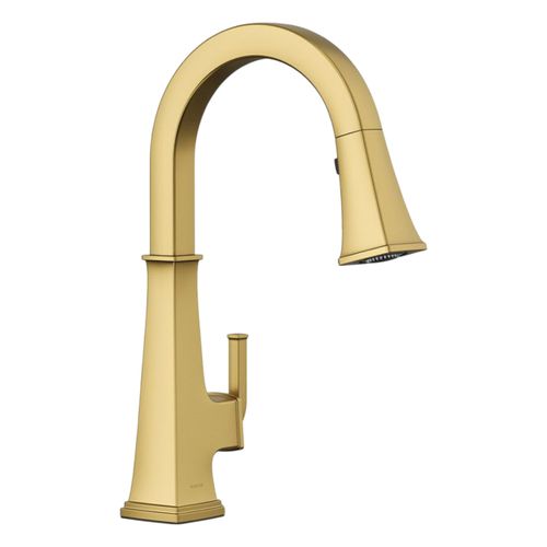 Main product image of Riff Pull-Down Kitchen Sink Faucet w/ Three-Function Sprayhead (Vibrant Brushed Moderne Brass), K-23830-2MB