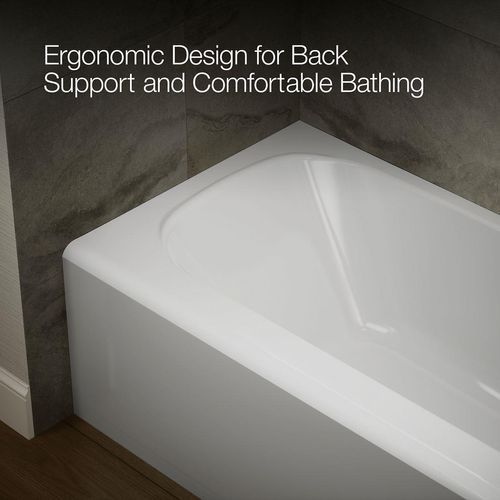 Main product image of Avec 60" x 30" Alcove Bathtub with Right Drain (White)