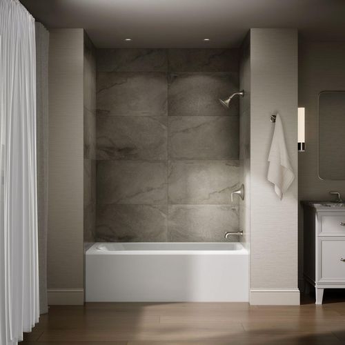 Main product image of Avec 60" x 30" Alcove Bathtub with Right Drain (White)