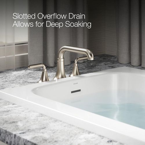 Main product image of Avec 60" x 32" Drop-In Bathtub with Reversible Drain (White)