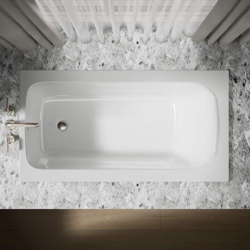 Main product image of Avec 60" x 32" Drop-In Bathtub with Reversible Drain (White)
