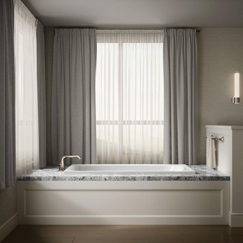 Main product image of Avec 60" x 32" Drop-In Bathtub with Reversible Drain (White)