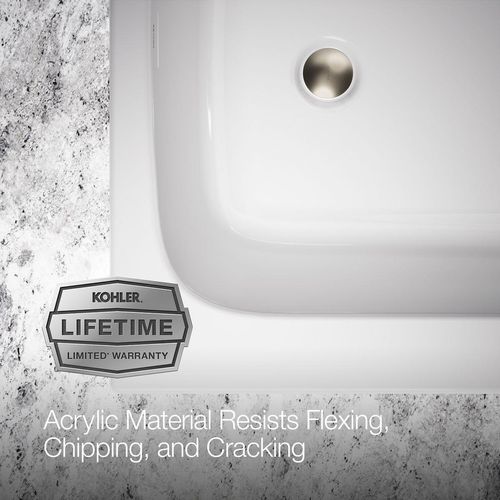 Main product image of Avec 60" x 32" Drop-In Bathtub with Reversible Drain (White)