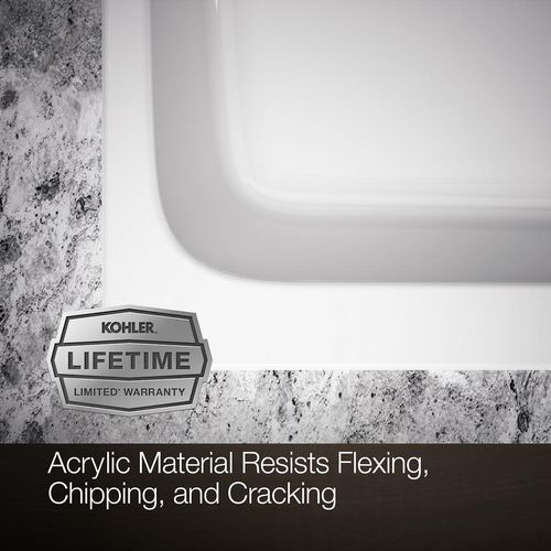 Main product image of Avec 60" x 42" Drop-In Bathtub with Reversible Drain (White)