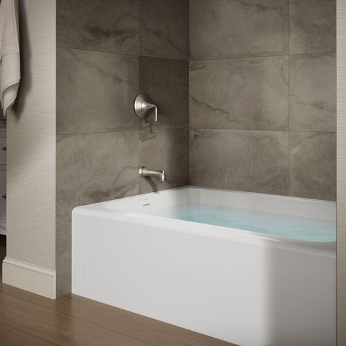 Main product image of Avec 60" x 42" Alcove Bathtub with Left Drain (White)