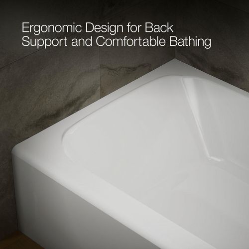 Main product image of Avec 60" x 42" Alcove Bathtub with Right Drain (White)