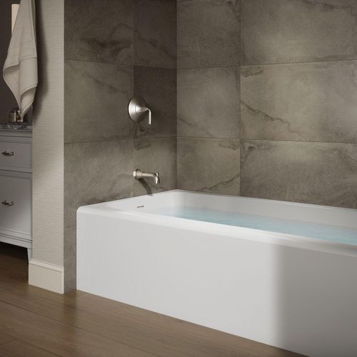 Main product image of Avec 72" x 36" Alcove Bathtub with Left Drain (White)