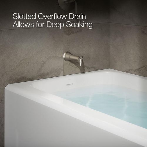 Main product image of Avec 72" x 36" Alcove Bathtub with Left Drain (White)