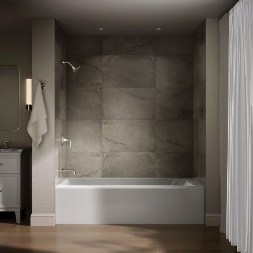 Main product image of Avec 72" x 36" Alcove Bathtub with Left Drain (White)