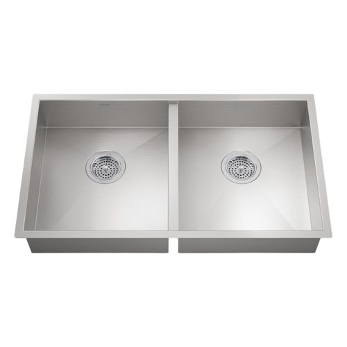 Main product image of Vault 32" Undermount Double-Bowl Kitchen Sink (Stainless Steel), K-25940-NA
