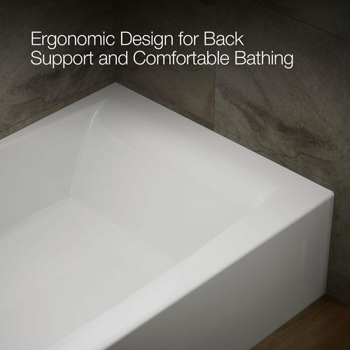 Main product image of Entity 60" x 36" Alcove Bathtub with Left Drain (White)