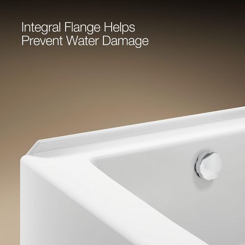 Main product image of Entity 60" x 36" Alcove Bathtub with Left Drain (White)