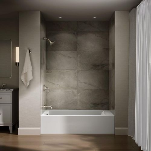 Main product image of Entity 60" x 36" Alcove Bathtub with Left Drain (White)