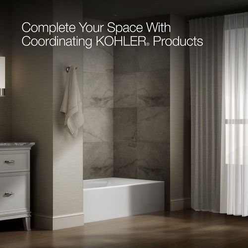 Main product image of Entity 60" x 36" Alcove Bathtub with Left Drain (White)