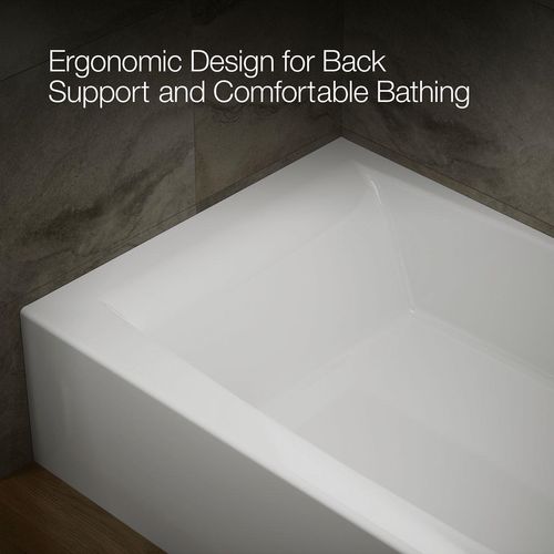 Main product image of Entity 60" x 36" Alcove Bathtub with Right Drain (White)