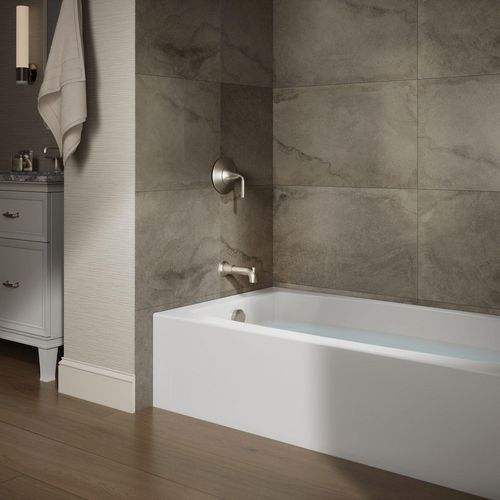Main product image of Entity 60" x 32" Alcove Bathtub with Left Drain (White)