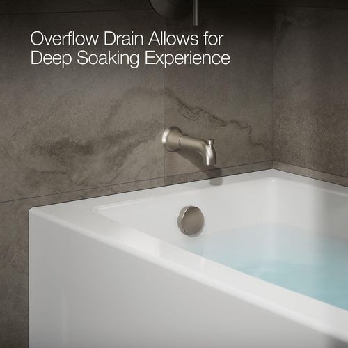 Main product image of Entity 60" x 32" Alcove Bathtub with Left Drain (White)