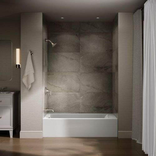 Main product image of Entity 60" x 32" Alcove Bathtub with Left Drain (White)
