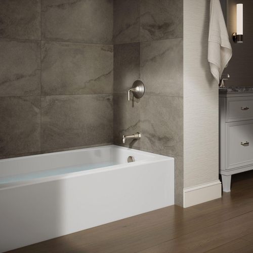 Main product image of Entity 60" x 32" Alcove Bathtub with Right Drain (White)