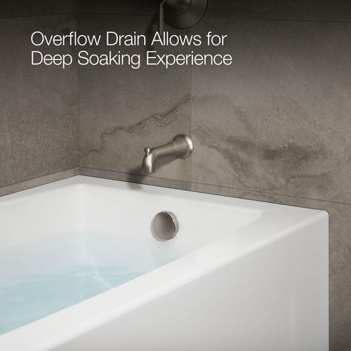 Main product image of Entity 60" x 32" Alcove Bathtub with Right Drain (White)