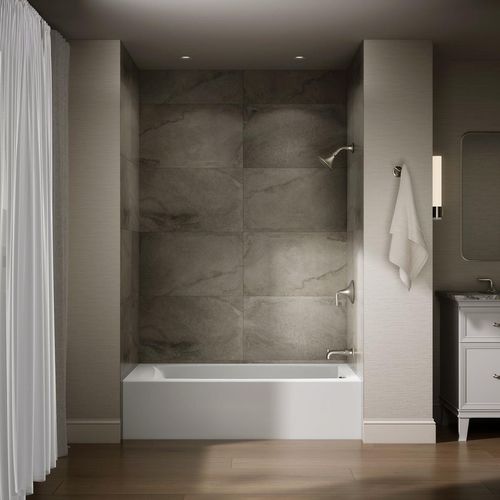 Main product image of Entity 60" x 32" Alcove Bathtub with Right Drain (White)
