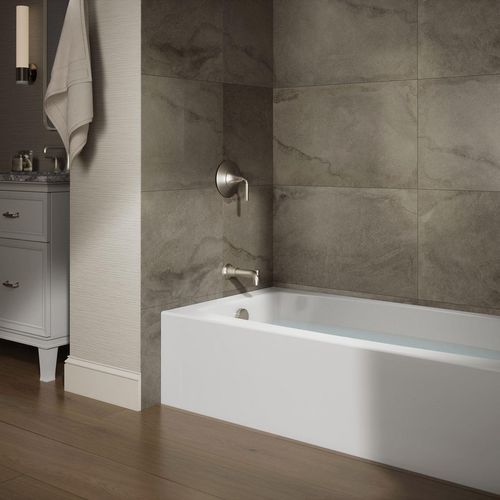 Main product image of Entity 60" x 30" Alcove Bathtub with Left Drain (White)