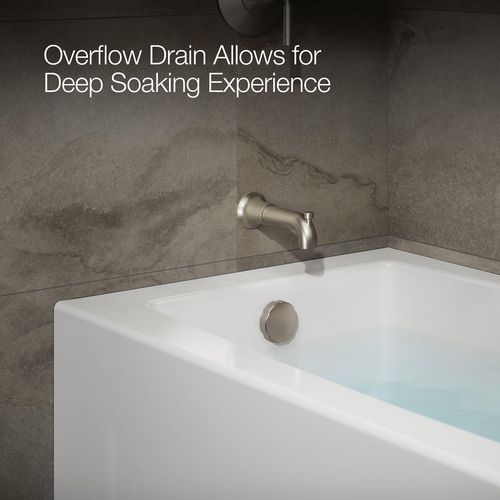 Main product image of Entity 60" x 30" Alcove Bathtub with Left Drain (White)