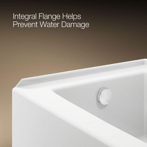 Main product image of Entity 60" x 30" Alcove Bathtub with Left Drain (White)