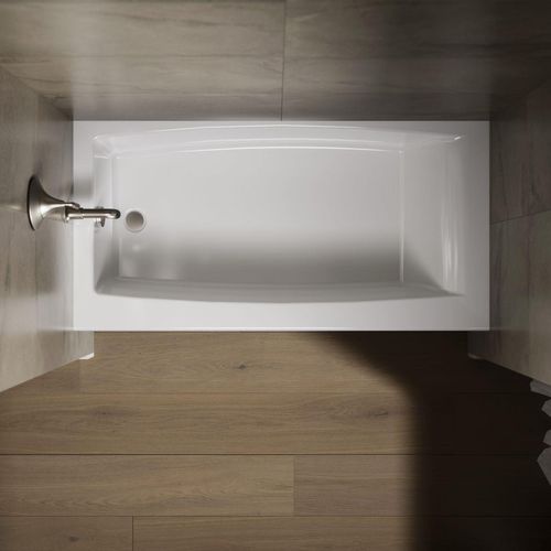 Main product image of Entity 60" x 30" Alcove Bathtub with Left Drain (White)