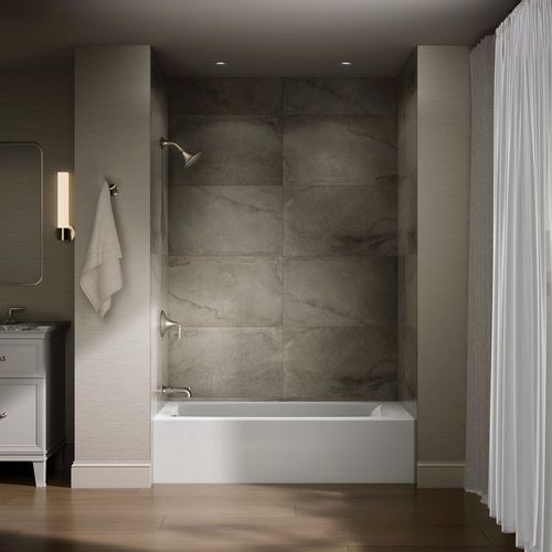 Main product image of Entity 60" x 30" Alcove Bathtub with Left Drain (White)