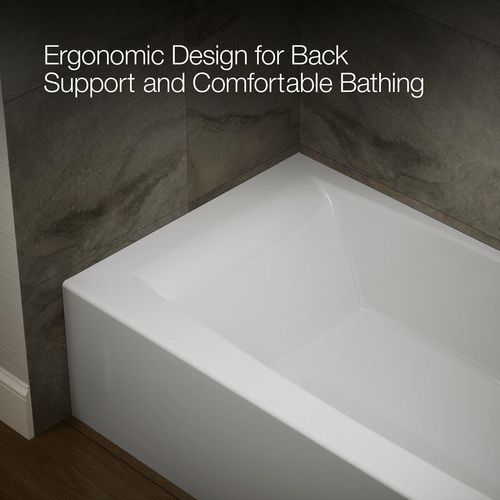 Main product image of Entity 60" x 30" Alcove Bathtub with Right Drain (White)