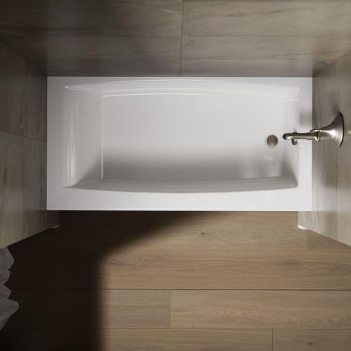 Main product image of Entity 60" x 30" Alcove Bathtub with Right Drain (White)