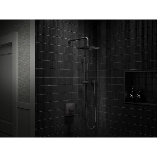 Main product image of Honesty Showering Kit with Rainhead, Handshower, and Trim, 2.5 GPM (Matte Black), K-26273-Y-BL