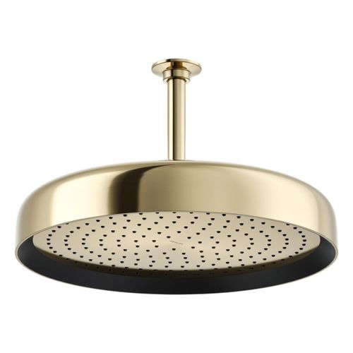 Main product image of Statement Round 14" Single-Function Rainhead, 2.5 Gpm (Vibrant French Gold), K-26292-AF