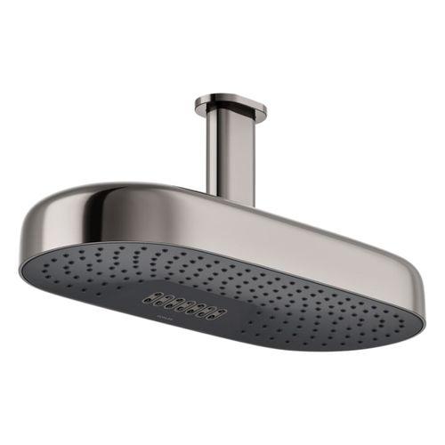Main product image of Statement Oblong 18" Two-Function Rainhead, 2.5 Gpm (Vibrant Titanium), K-26297-TT