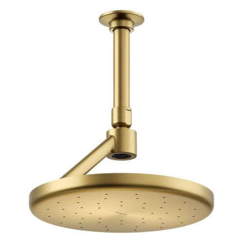 Main product image of Statement Open Rain Iconic Round 9" Single-Function Rainhead, 1.75 Gpm (Vibrant Brushed Moderne Brass), K-26301-G-2MB