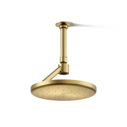 Main product image of Open Rain Iconic Single-Function Rainhead, 2.5 GPM (Vibrant Brushed Moderne Brass), K-26301-2MB