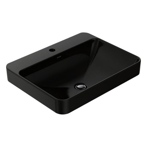 Main product image of Vox 23" Rectangular Vessel Bathroom Sink (Black), K-2660-1-7