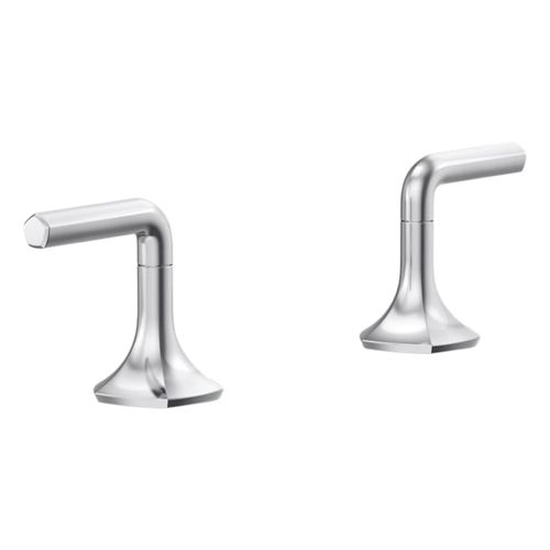 Main product image of Occasion Deck-Mount Bath Faucet Handles w/ Lever Design (Polished Chrome), K-27018-4-CP