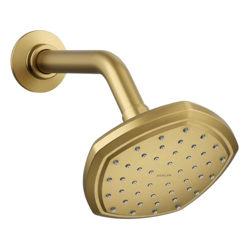 Main product image of Occasion Single-Function Showerhead, 2.5 Gpm (Vibrant Brushed Moderne Brass), K-27050-2MB