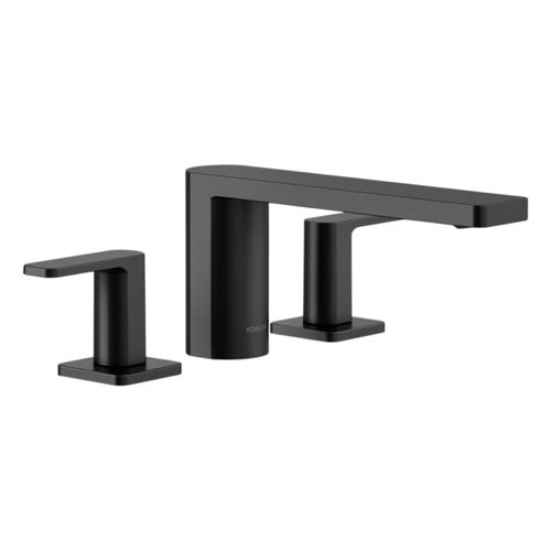 Main product image of Parallel Deck-Mount Bath Faucet (Matte Black), K-27121-4-BL