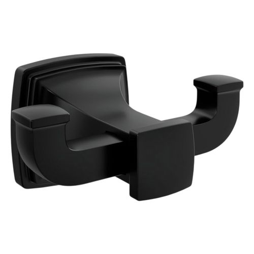 Main product image of Riff Double Robe Hook (Matte Black), K-27411-BL