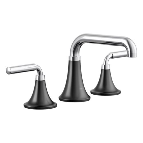 Main product image of Tone Widespread Bathroom Faucet, 1.2 Gpm (Polished Chrome w/ Matte Black), K-27416-4-CBL
