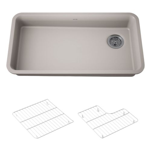Main product image of Cairn 33" Undermount Single-Bowl Kitchen Sink (Matte Taupe), K-27785-CM3
