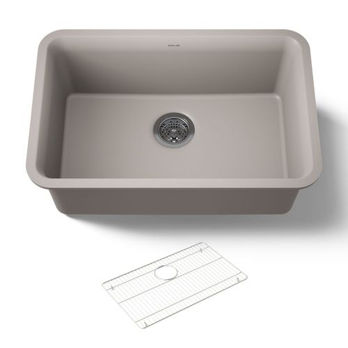 Main product image of 27-1/2" Undermount Single-Bowl Kitchen Sink (Matte Taupe), K-28000-CM3