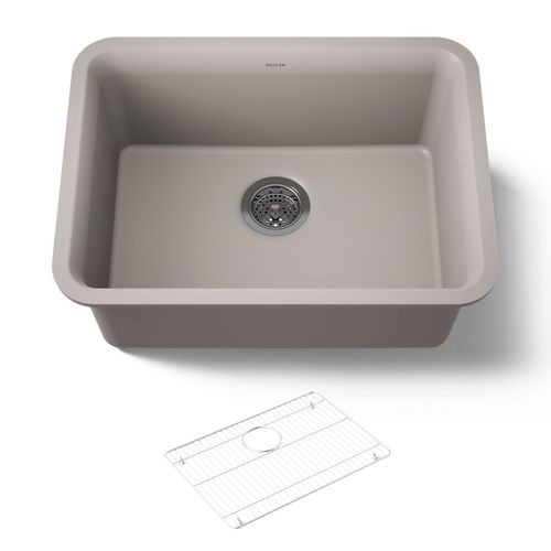 Main product image of 24-1/2" Undermount Single-Bowl Kitchen Sink (Matte Taupe), K-28001-CM3