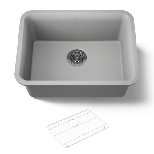 Main product image of 24-1/2" Undermount Single-Bowl Kitchen Sink (Matte Grey), K-28001-CM4