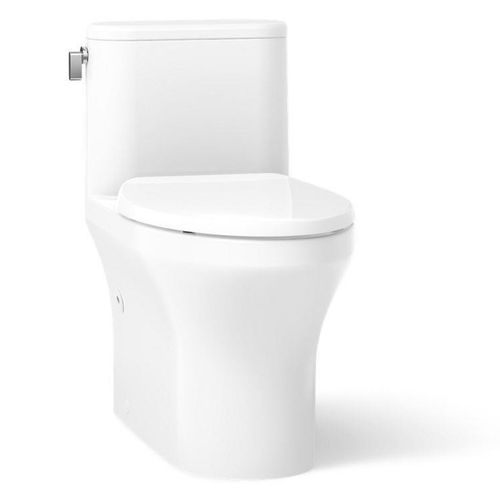 Main product image of Spacity One-Piece Compact Elongated Toilet with Skirted Trapway, 1.28 GPF (White), K-28020-0