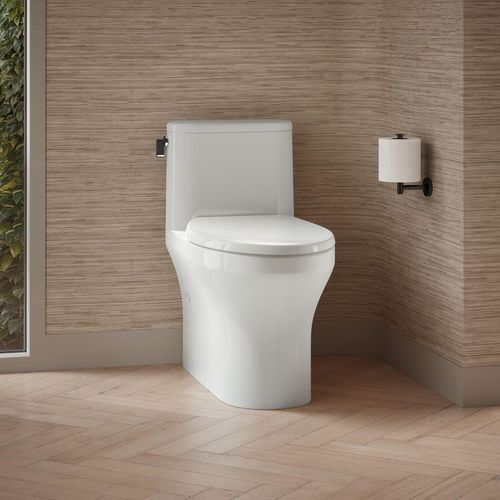 Main product image of Spacity One-Piece Compact Elongated Toilet with Skirted Trapway, 1.28 GPF (White), K-28020-0