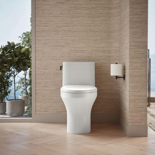 Main product image of Spacity One-Piece Compact Elongated Toilet with Skirted Trapway, 1.28 GPF (White), K-28020-0